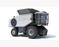 Agricultural Harvester For Crop Collection 3d model top view
