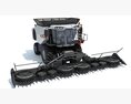 Combine Harvester For Crop Processing 3d model front view