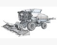 Combine Harvester For Crop Processing 3d model
