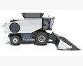 Combine Harvester With Cutting Header 3d model