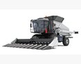 Combine Harvester With Cutting Header Modelo 3D