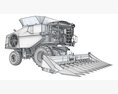 Combine Harvester With Cutting Header 3D-Modell