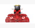 Farm Tractor With Disk Plow 3D модель