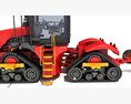 Farm Tractor With Disk Plow 3D 모델 