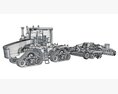 Farm Tractor With Disk Plow Modelo 3d