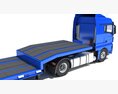 Heavy Truck With Semi Low Loader Trailer 3D 모델 