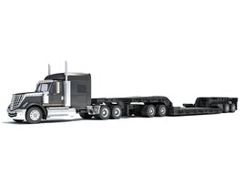 Lowboy Truck 3D模型