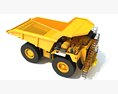 Mining Dump Truck 3D 모델  top view