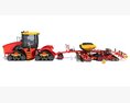 Tractor With Seed Drill 3D модель