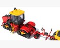 Tractor With Seed Drill 3D 모델  seats