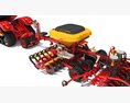 Tractor With Seed Drill Modello 3D