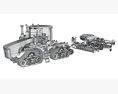Tractor With Seed Drill 3D 모델 