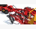 Tractor With Trailed Disc Harrow Modelo 3D