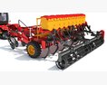 Tractor With Trailed Disc Harrow 3d model