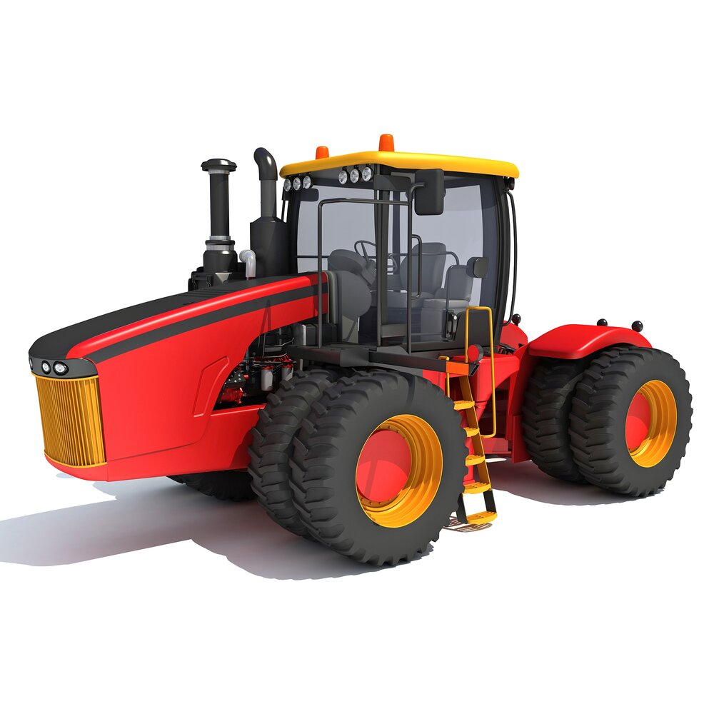 Versatile Wheeled Articulated Tractor 3D model