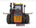 Versatile Wheeled Articulated Tractor 3D-Modell clay render