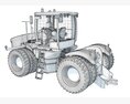 Versatile Wheeled Articulated Tractor Modèle 3d