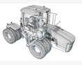 Versatile Wheeled Articulated Tractor 3Dモデル