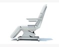 Adjustable White Medical Exam Chair 3D-Modell