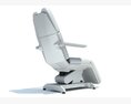 Adjustable White Medical Exam Chair 3D модель