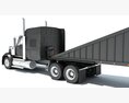 Bottom Dump Truck With Trailer 3Dモデル dashboard