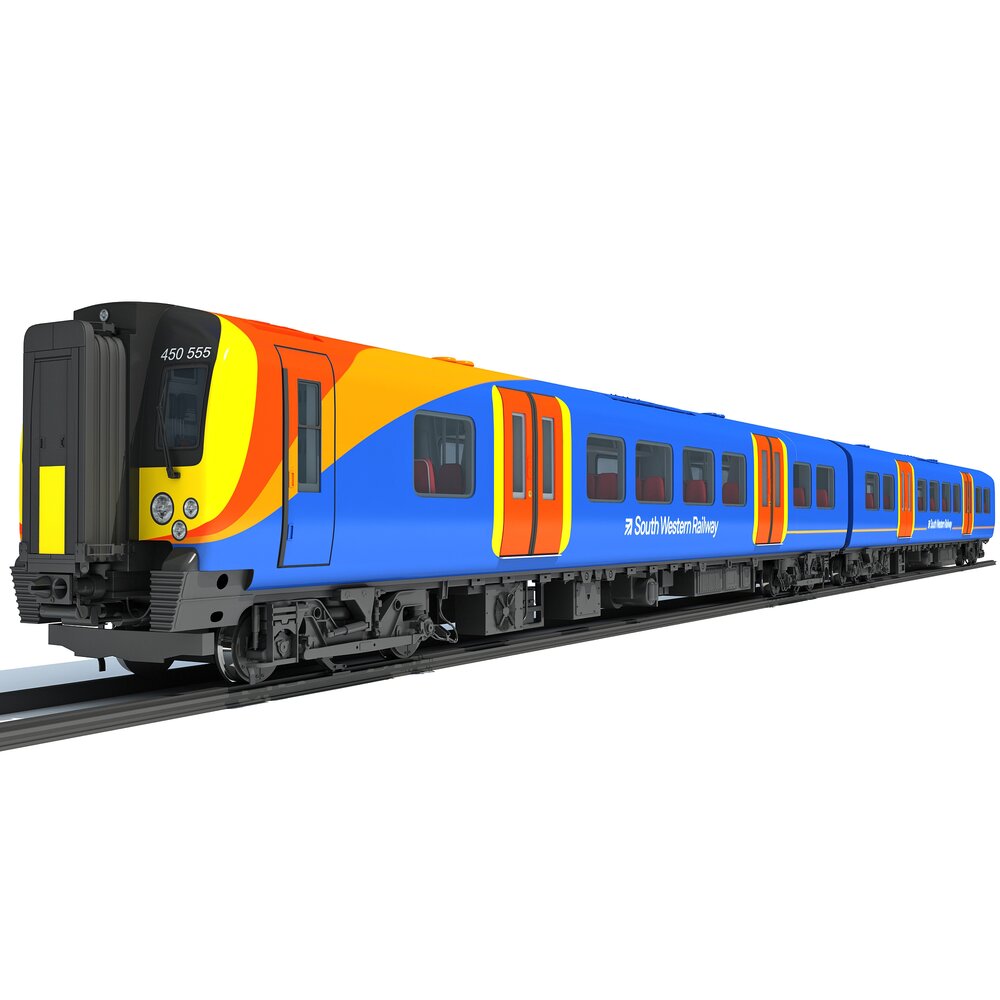 British Passenger Train 3Dモデル