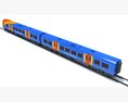British Passenger Train 3D модель