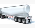 Commercial Truck With Tank Trailer 3D 모델  seats