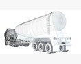 Euro Truck With Tank Trailer 3D-Modell