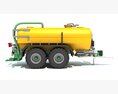 Farm Irrigation And Fertilizer Tanker Trailer 3D-Modell