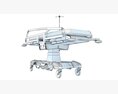 Hospital Stretcher Trolley 3D 모델 