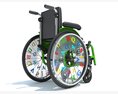 Kids Wheelchair 3D 모델 