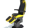 Medical Examination Chair With Comfort Armrests 3D 모델 