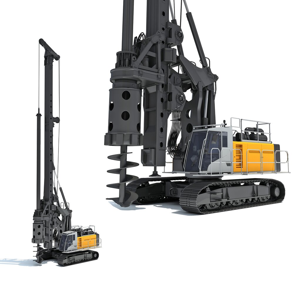 Rotary Drilling Rig 3D 모델 