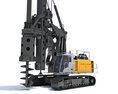 Rotary Drilling Rig 3D 모델  wire render