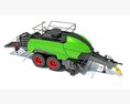 Square Baler 3D 모델  top view