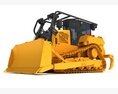 Tracked Dozer 3Dモデル front view