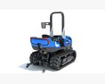 Tracked Tractor Modelo 3D vista lateral