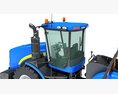Tractor With Animal Transporter Trailer 3D 모델  dashboard