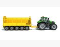 Tractor With Cane Trailer 3d model