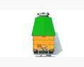 Tractor With Trailer Modello 3D