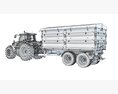Tractor With Trailer 3D模型