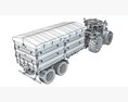 Tractor With Trailer 3D-Modell