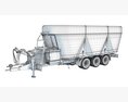 Trailed Feed Mixer 3d model seats