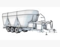 Trailed Feed Mixer 3d model