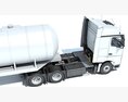 Truck With Long Tank Semitrailer 3D 모델  dashboard