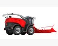 Advanced Combine Harvester With Multi-Row Corn Header 3d model