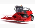 Advanced Combine Harvester With Multi-Row Corn Header 3Dモデル