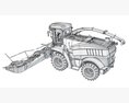 Advanced Combine Harvester With Multi-Row Corn Header 3D-Modell