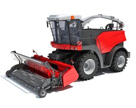 Agricultural Forage Harvester With Front Cutting Head Modelo 3d